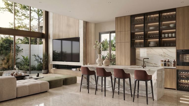 Anagram Homes Tan Boon Chong Avenue – Plot B (1A): dry kitchen and family area